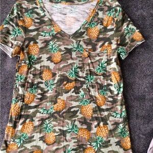 Orange and Gold Fitted Short Sleeve T-Shirt